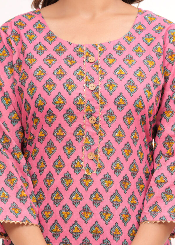Women Ethnic Motifs Printed Regular Kurta with Trousers & With Dupatta - Image 2